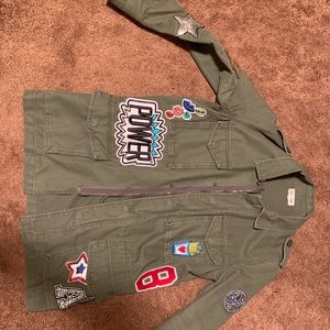 Sunet + Spring Military style jacket with patches